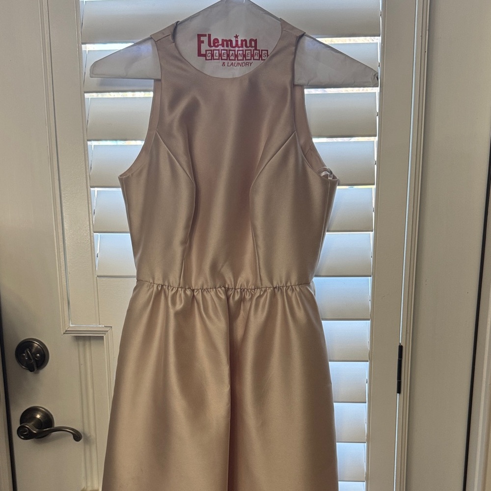 Alfred Sung D707 Satin Sleeveless Dress